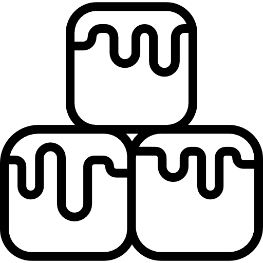 Cold food and restaurant melting treatment icon