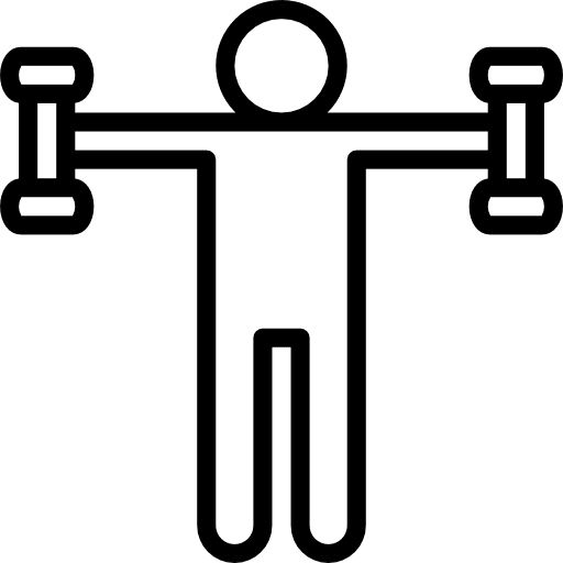Exercise arm exercising wellness icon