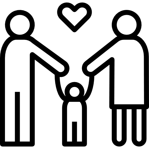 Family daughter adult three icon