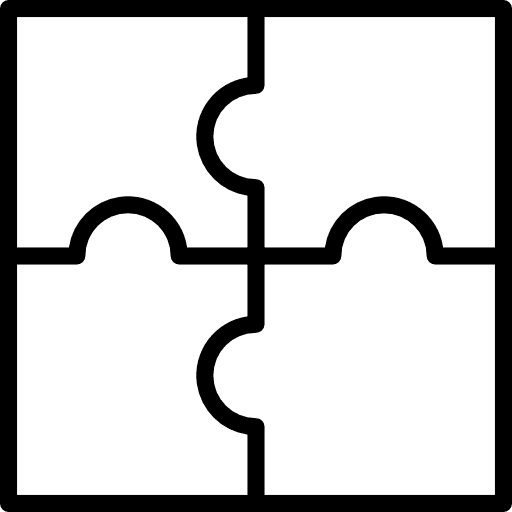 Puzzle toy piece game icon