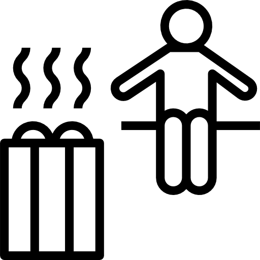 Sauna wellness personal care relaxing icon