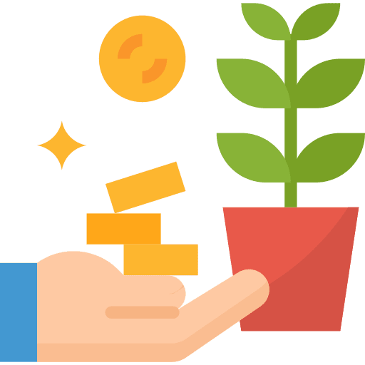 Investment business and finance ecology investment icon