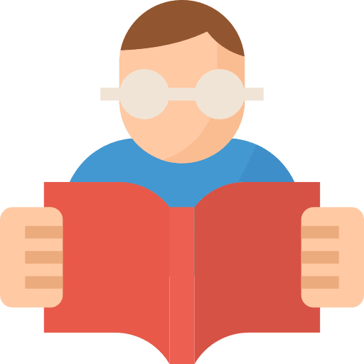 Learning people studying student icon