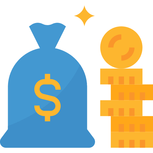 Money bag money bag coins money icon