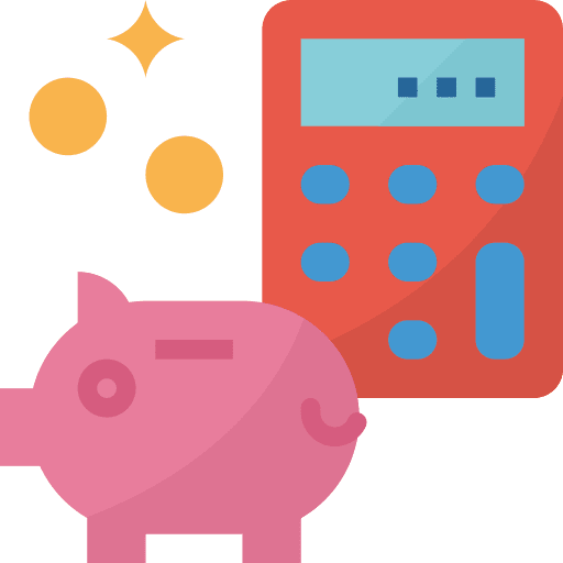 Money commerce and shopping calculator money icon