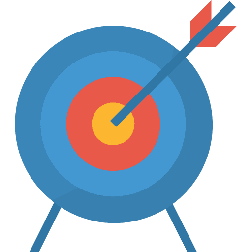 Target target archery business and finance icon