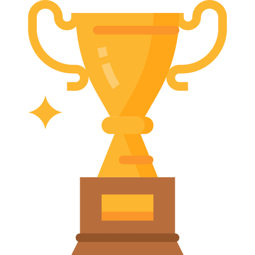 Trophy cup award marketing icon