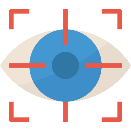 Vision focus gestures visualization icon