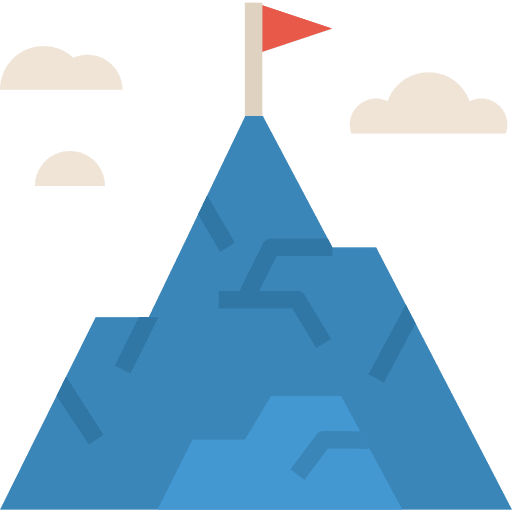 Mission goal strategy education icon