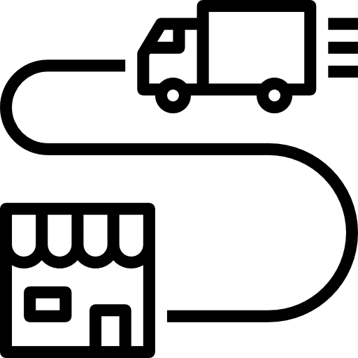 Logistics shop store logistics icon