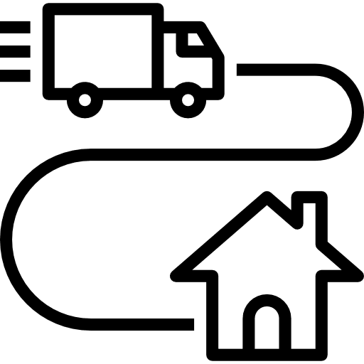 Shipping and delivery shipping and delivery container truck icon