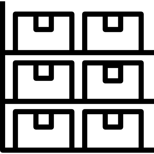 Storage inventory full shipping and delivery icon