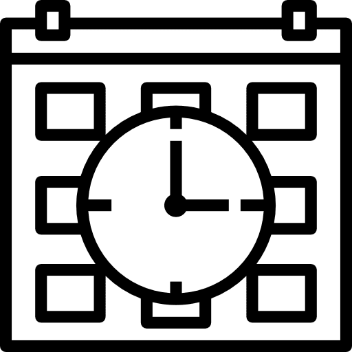 Schedule files and folders schedule date icon