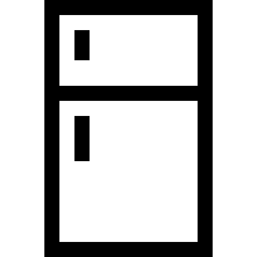 Fridge furniture and household kitchen electronic icon