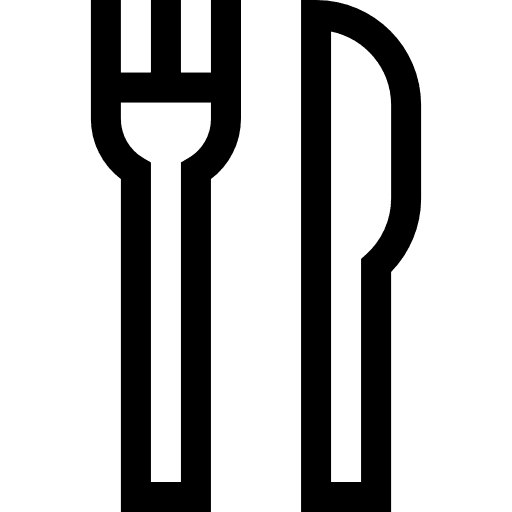 Restaurant eating cutlery cooking icon