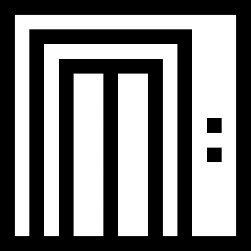 Elevator doors furniture and household miscellaneous icon