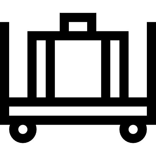 Luggage luggage hotel transportation icon
