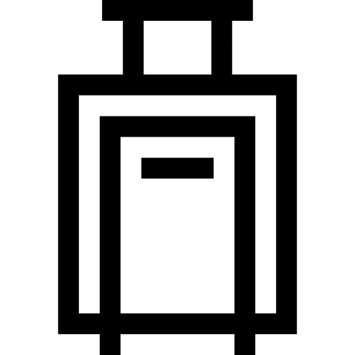 Luggage suitcase travelling baggage icon