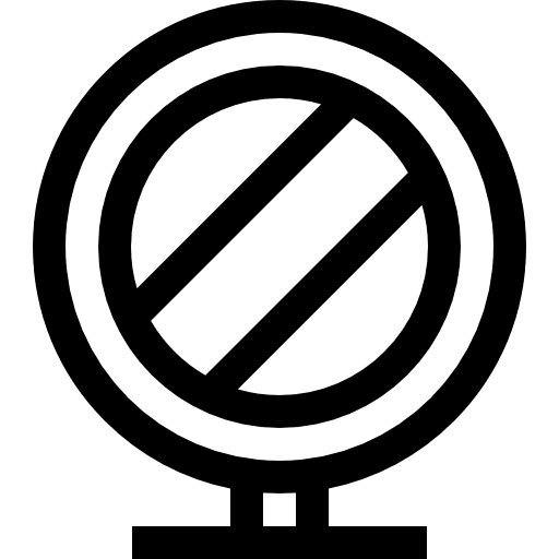 Mirror blush mirror case icon