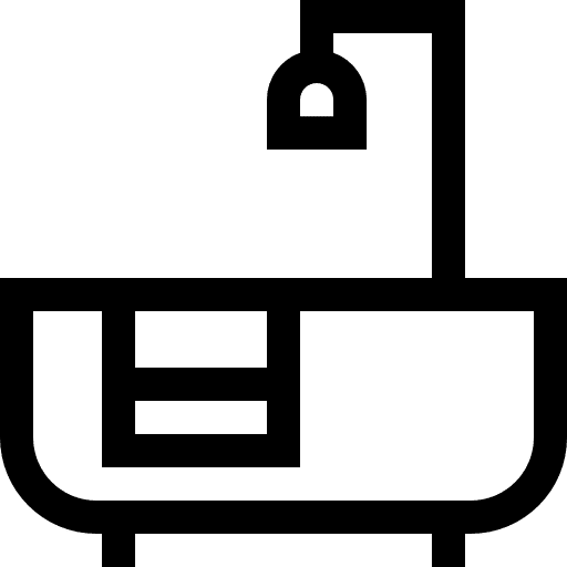 Bathtub hygienic bathroom clean icon