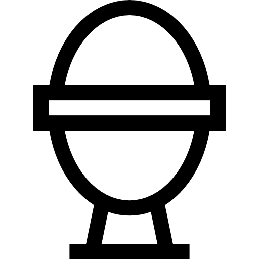 Boiled egg food boiled egg food and restaurant icon