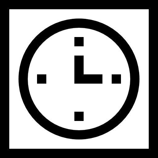 Clock tool furniture and household square icon