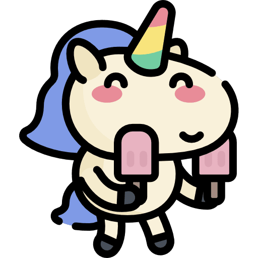 Unicorn animals smileys fairy tale icon