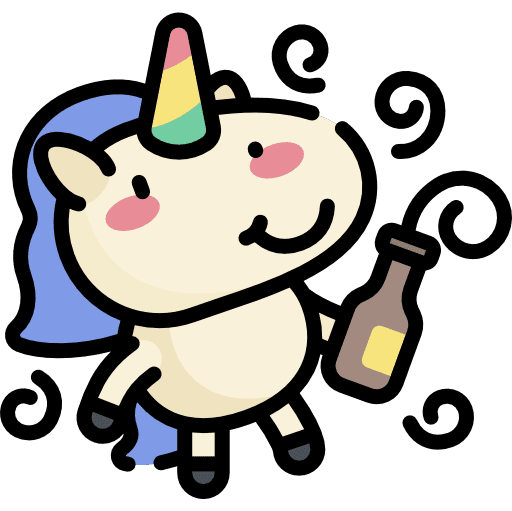 Unicorn bottle fantasy legend icon
