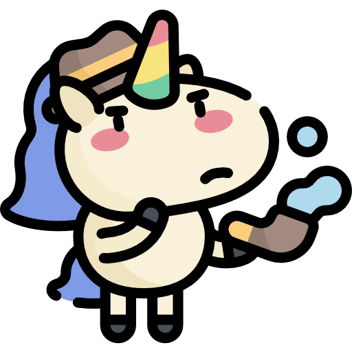 Unicorn fantasy animals detective icon