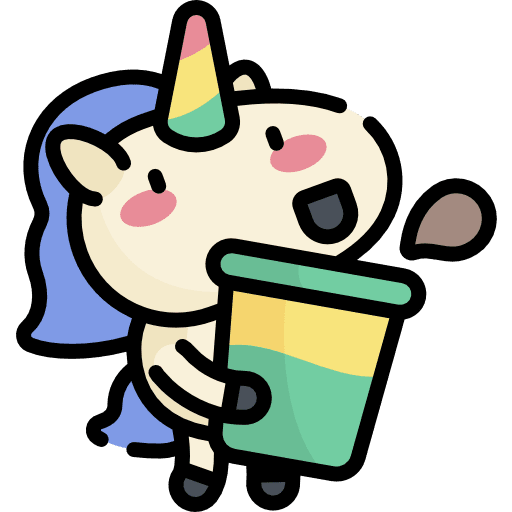 Unicorn legend coffee cup smileys icon