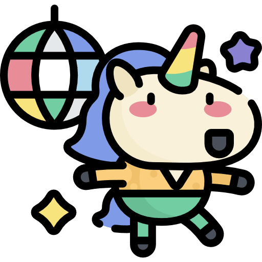 Unicorn legend dance unicorn icon