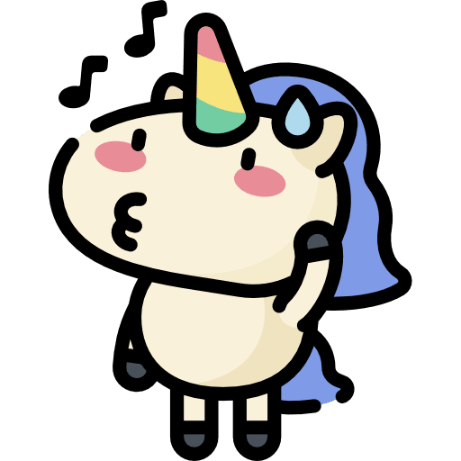 Unicorn fantasy smileys whistle icon