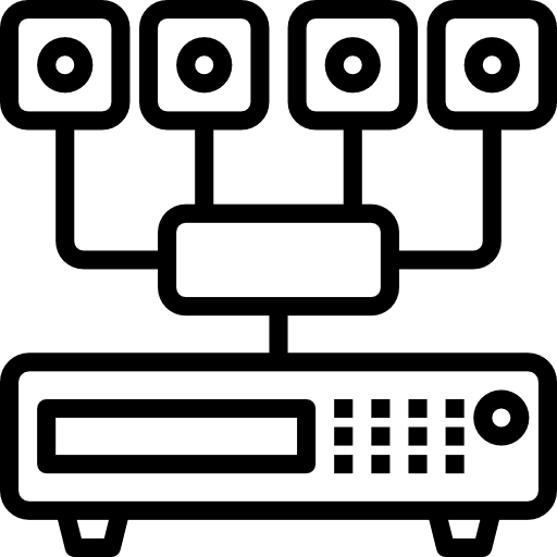 Security system electronics security system video icon