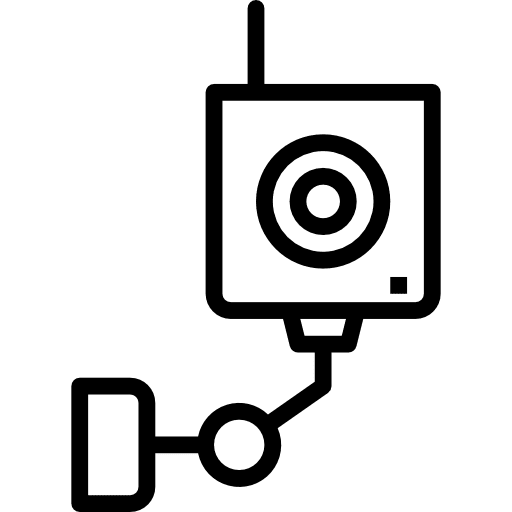 Ip camera cctv video technology icon