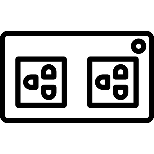 Socket security technology electrical icon