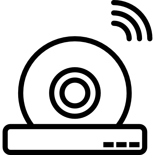 Cctv camera secure circuit icon