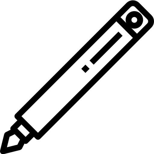 Spy pen incognito detective equipment icon