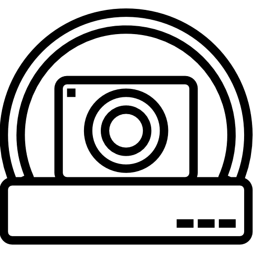Vigilance video electronics security icon