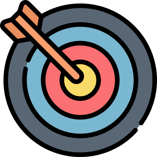 Goal target business and finance accomplishment icon