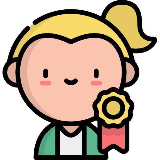 Girl winner avatar sports and competition icon