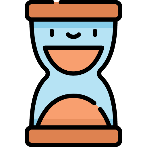 Time waiting tool hourglass icon