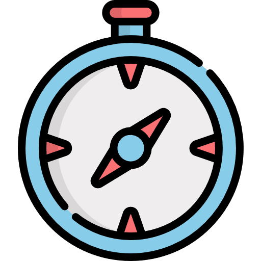 Compass cardinal points orientation compass icon