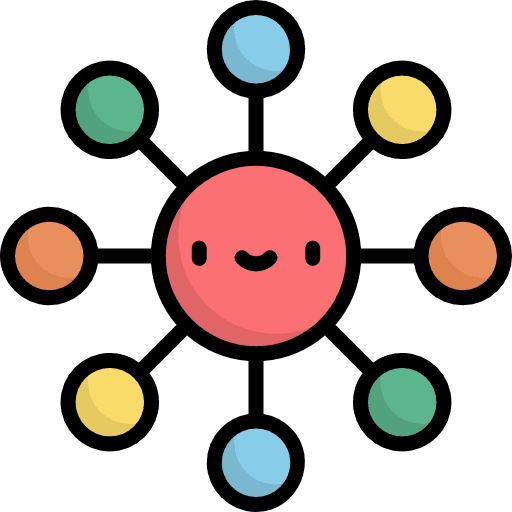 Management networking working employee icon