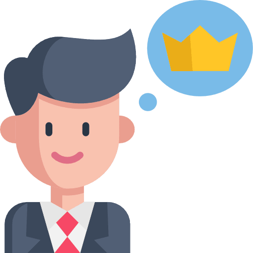 Businessman business and finance expectations businessman icon