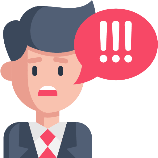 Businessman exclamation dude avatar icon