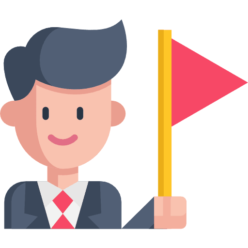 Goal flag independent accomplishment icon