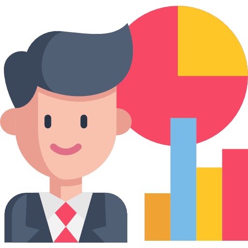 Graph statistics bar chart management icon