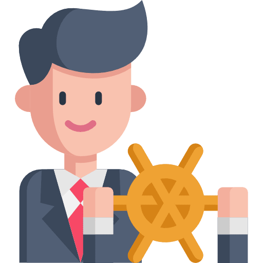 Leader person worker business and finance icon