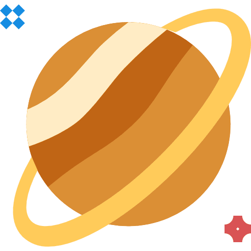 Saturn education miscellaneous planet icon
