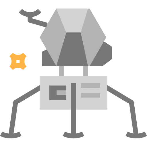 Spacecrafts rocket launch transport spacecraft icon